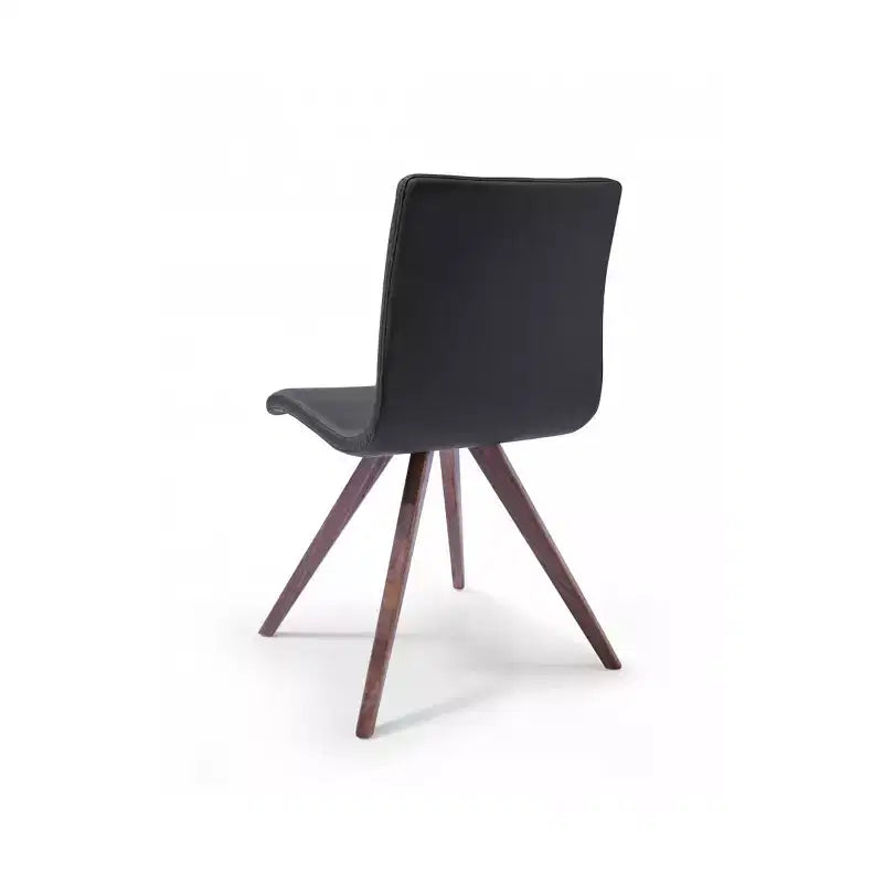 Chaise de salle à manger en similicuir noir de 37 po pour un choix chic, une décoration moderne et une expérience culinaire élégante
