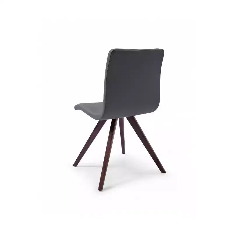 Chaise de salle à manger en similicuir noir de 37 po pour un choix chic, une décoration moderne et une expérience culinaire élégante