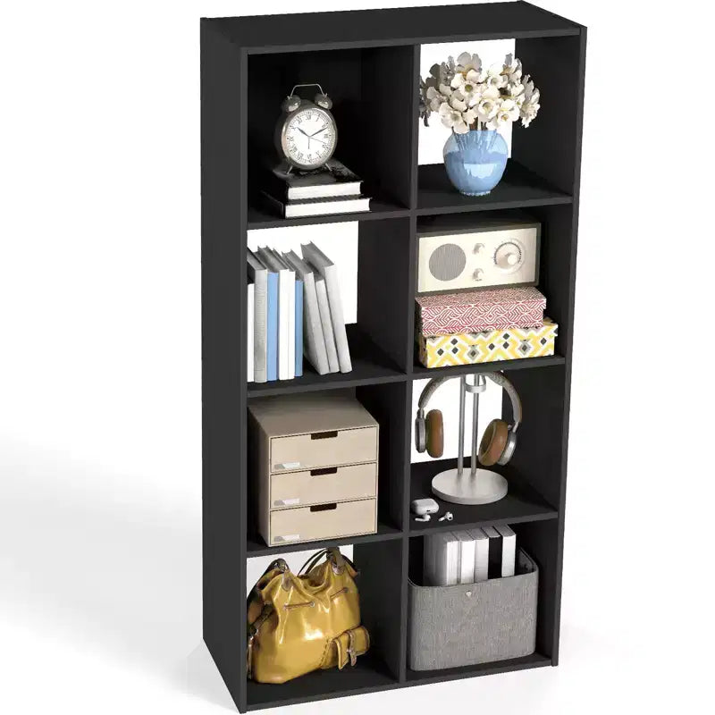 Étagère de Rangement Modulable Bibliothèque Ouverte Panneaux Arrière Amovibles