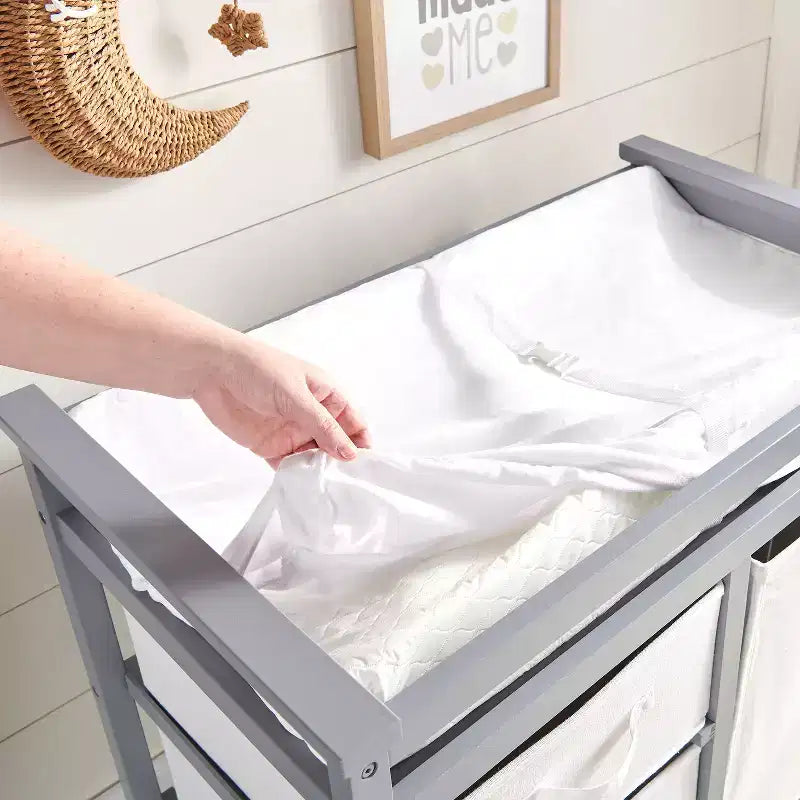 Contoured Changing Pad with Removable Cover