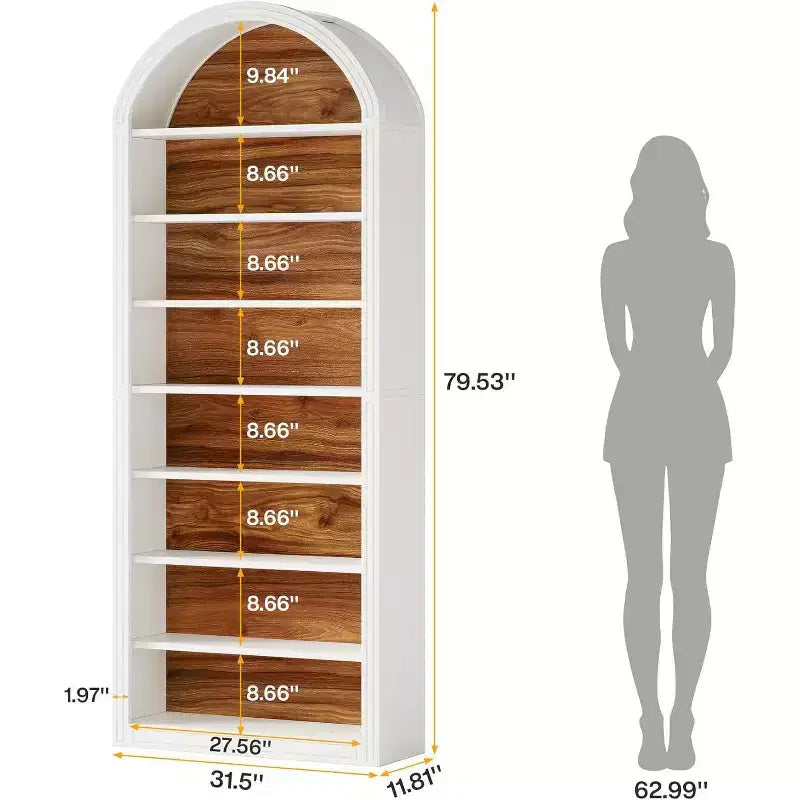 Meuble à chaussures haut à 8 niveaux, Grand organiseur de chaussures, Étagère à chaussures autoportante en bois pour placard ou entrée