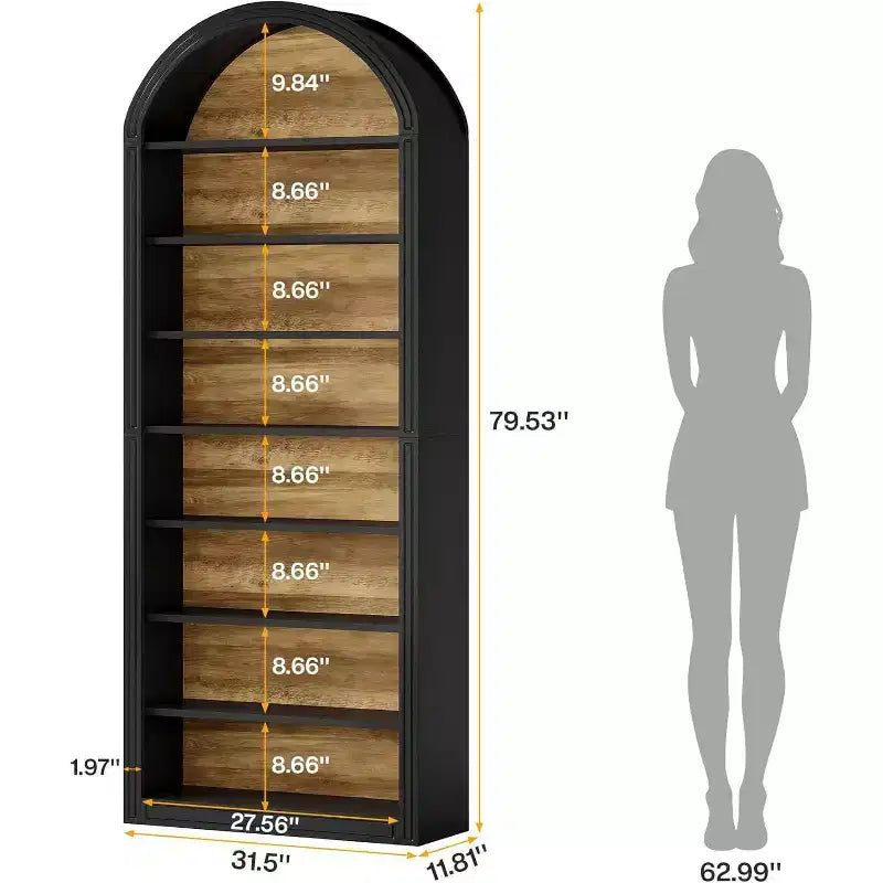 Meuble à chaussures haut à 8 niveaux, Grand organiseur de chaussures, Étagère à chaussures autoportante en bois pour placard ou entrée