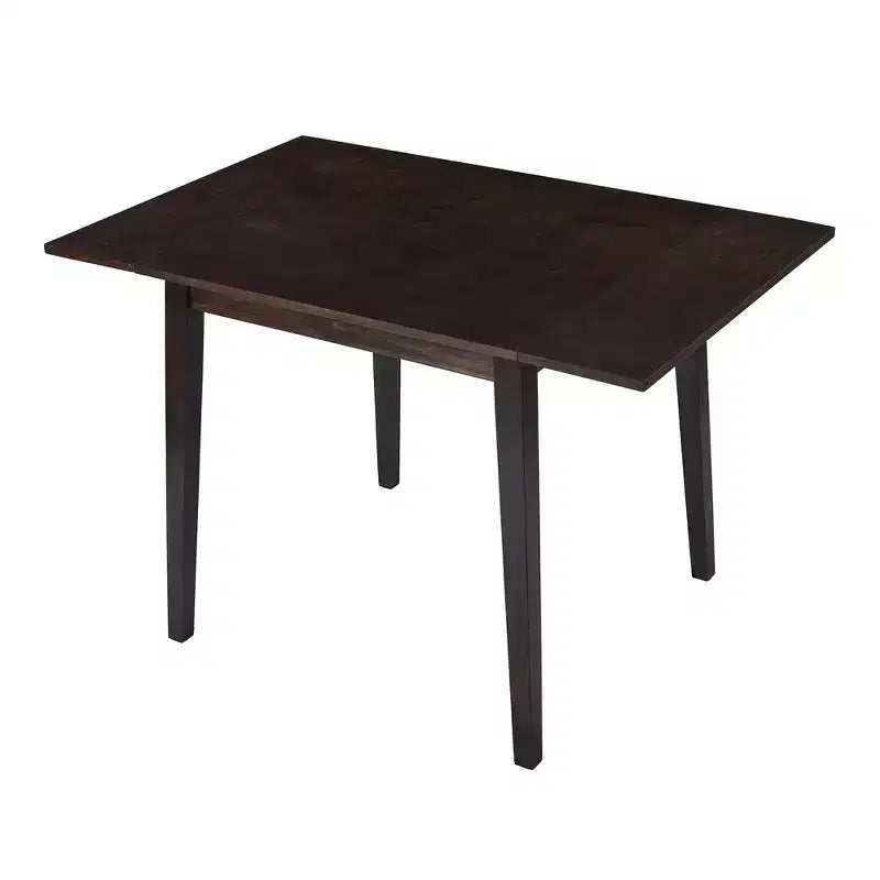 Table à manger extensible minimaliste 30X45IN pour 4 personnes, table de cuisine avec pieds en bois d'hévéa, table pliante pour salle à manger, petits espaces