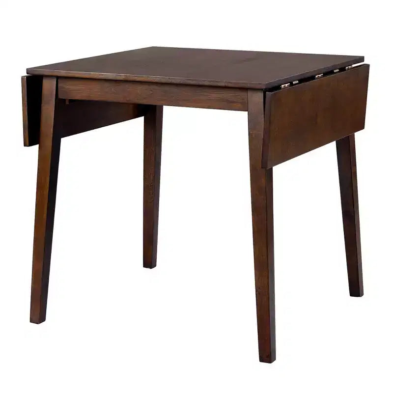 Table à manger extensible minimaliste 30X45IN pour 4 personnes, table de cuisine avec pieds en bois d'hévéa, table pliante pour salle à manger, petits espaces