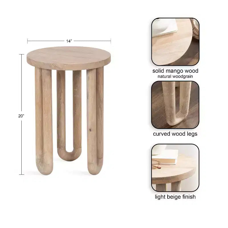 Table d'appoint en bois