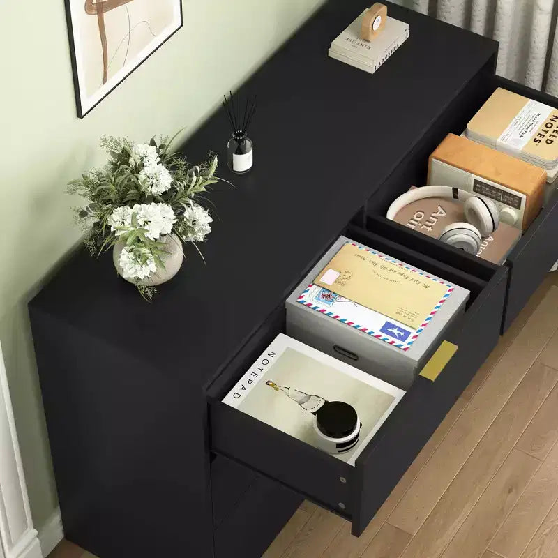 Modern 6/9 Drawers Simply Bedroom Dressers with Handle, Minimalist Wooden Dresser, Chest of Drawers for Bedroom, Entryway