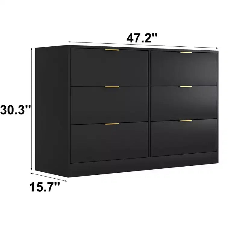 Commode de chambre moderne 6/9 tiroirs avec poignée, commode en bois minimaliste, commode pour chambre à coucher, entrée
