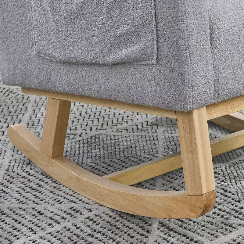 Fauteuil d'appoint moderne avec dossier haut, fauteuil de salon, fauteuil à bascule